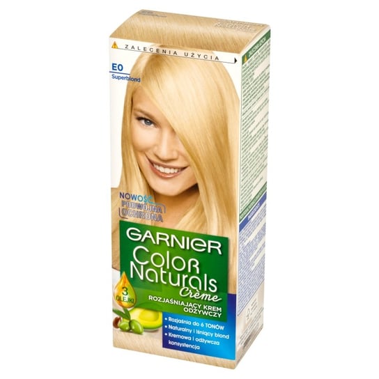 Garnier, Color Naturals Crème, Rozjaśniający krem do włosów E0 Superblond Garnier