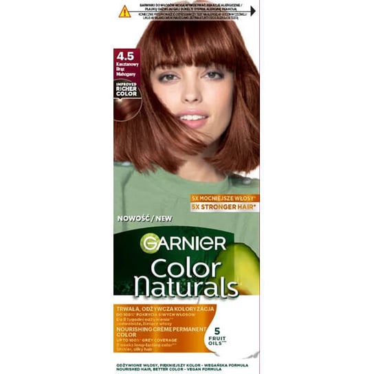Garnier Color Naturals odżywcza farba do włosów 4.5 Kasztanowy Brąz Garnier