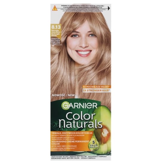 Garnier Color Naturals odżywcza farba do włosów 8.13 Naturalny Jasny Blond Garnier