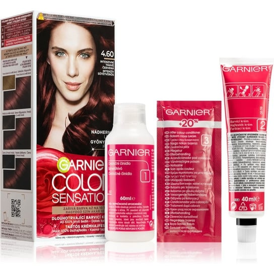 Garnier Color Sensation farba do włosów odcień 4.60 Intense Dark Red 1 szt. Garnier