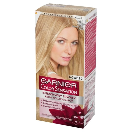 Garnier, Color Sensation, Krem koloryzujący, 10.1 Lodowy bardzo jasny blond Garnier