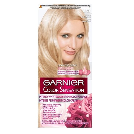 Garnier, Color Sensation, Krem koloryzujący, 10.21 Delikatny perłowy blond Garnier