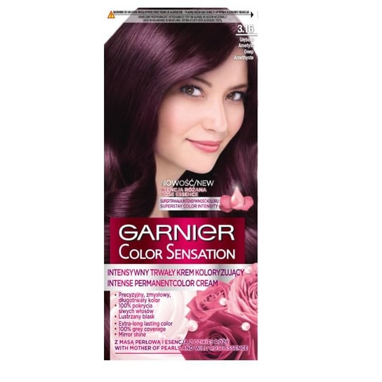 Garnier, Color Sensation, Krem koloryzujący, 3.16 Głęboki ametyst Garnier