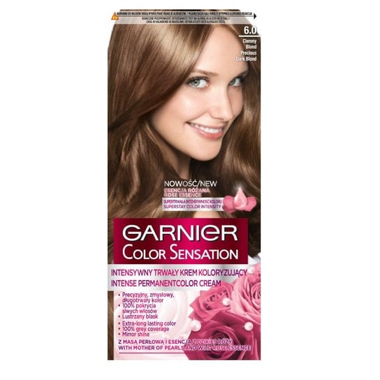 Garnier, Color Sensation, Krem koloryzujący, 6.0 Szlachetny ciemny blond Garnier