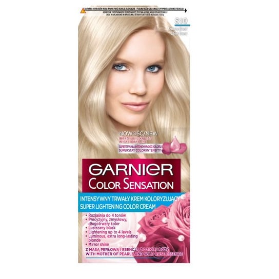 Garnier, Color Sensation, Krem koloryzujący S10 Srebrny Blond Garnier