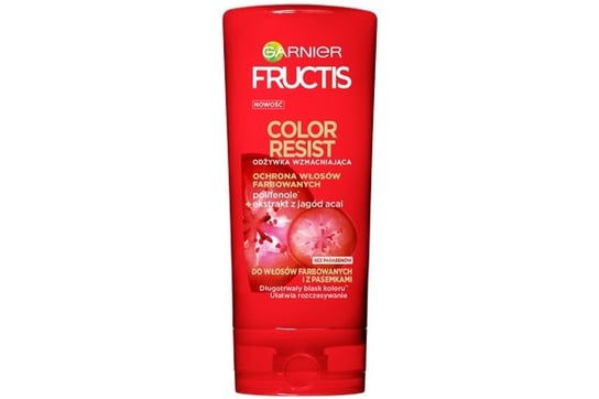 Garnier, Fructis Color Resist, Odżywka wzmacniająca do włosów farbowanych i z pasemkami, 200 ml Garnier