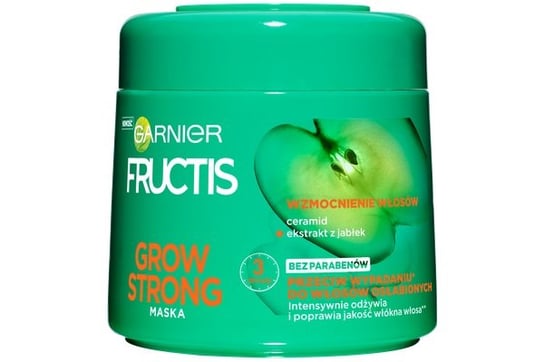 Garnier, Fructis Grow Strong, Maska wzmacniająca do włosów osłabionych, 300 ml Garnier