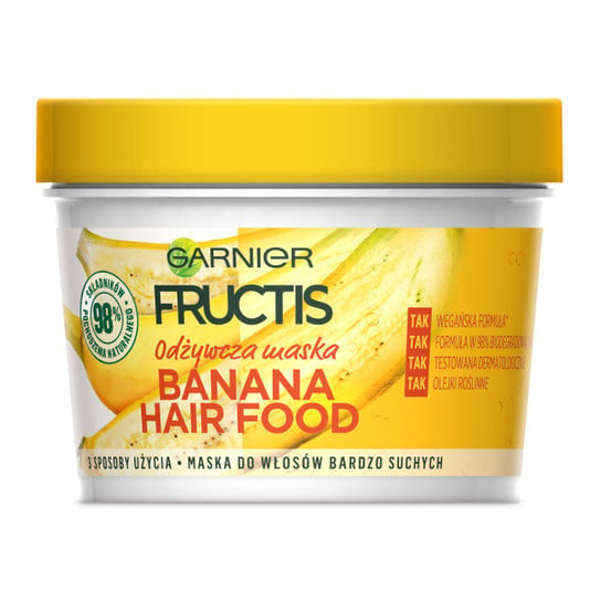 Garnier, Fructis Hair Food, Maska do włosów bardzo suchych Banana, 390 ml Garnier