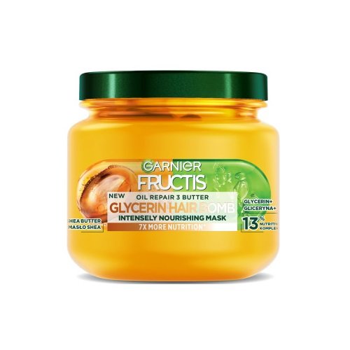 Garnier, Fructis Oil Repair 3 Butter Glycerin Hair Bomb odżywcza maska do włosów 320ml Garnier