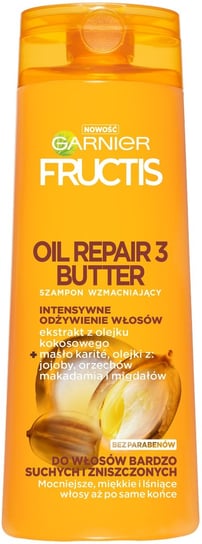 Garnier, Fructis Oil Repair 3 Butter, Szampon wzmacniający do włosów bardzo suchych i zniszczonych, 400 ml Garnier