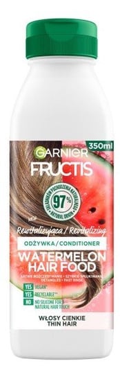 Garnier Fructis, Watermelon Hair Food, Rewitalizująca odżywka do włosów cienkich, 350 ml Garnier