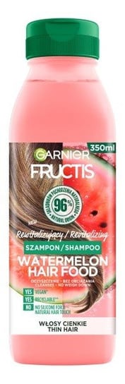 Garnier Fructis, Watermelon Hair Food, Rewitalizujący szampon do włosów cienkich, 350 ml Garnier