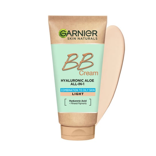 Garnier, Hyaluronic Aloe All-In-1 BB Cream, Nawilżający krem BB dla skóry tłustej i mieszanej Jasny, 50 ml Garnier