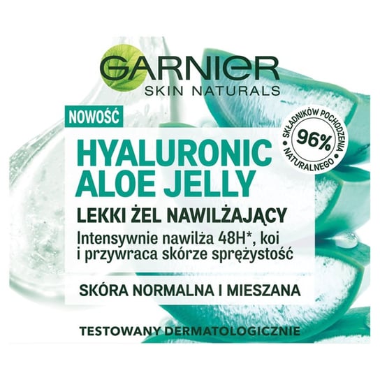 Garnier, Hyaluronic Aloe Jelly, Lekki żel nawilżający do skóry normalnej i mieszanej, 50 ml Garnier