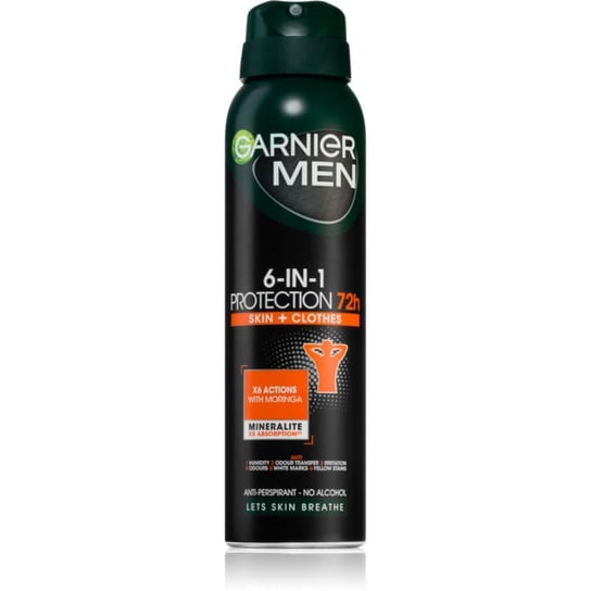 Garnier Men 6-in-1 Protection antyperspirant w sprayu dla mężczyzn 150 ml Garnier