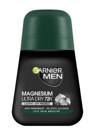 Garnier, Men, Dezodorant roll-on Magnesium Ultra Dry 72h - Lasting Dry Protect, 50 ml Garnier