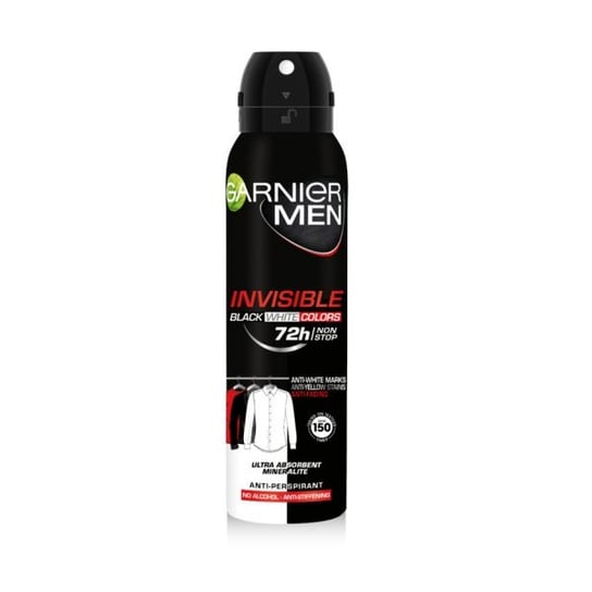 Garnier, Men Mineral Invisible, Antyperspirant w sprayu, 150 ml Garnier