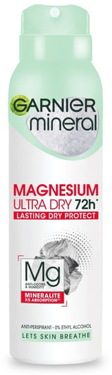 Garnier Mineral Dezodorant spray Magnesium Ultra Dry 72h - Lasting Dry Protect 150ml Garnier