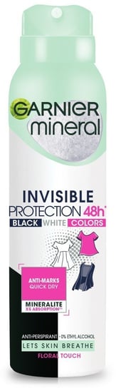 Garnier, Mineral Invisible Protection, Dezodorant spray 48h Floral Touch Black White Colors, 150 ml Garnier