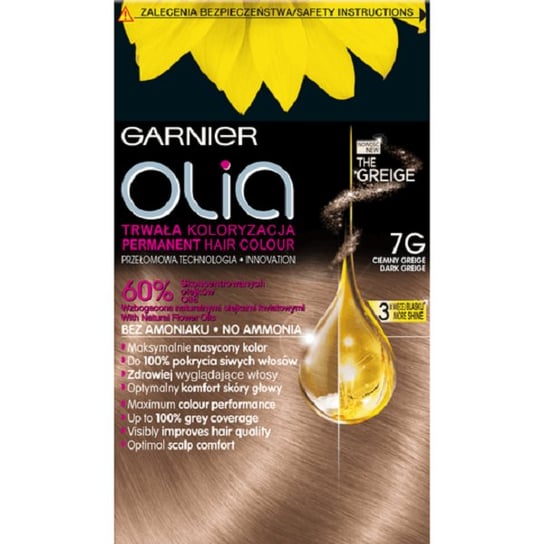 Garnier, Olia, Farba do włosów 7G Ciemny Greige Garnier