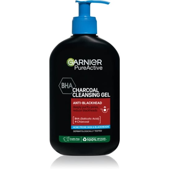Garnier Pure Active Charcoal żel oczyszczający przeciw zaskórnikom 250 ml Garnier