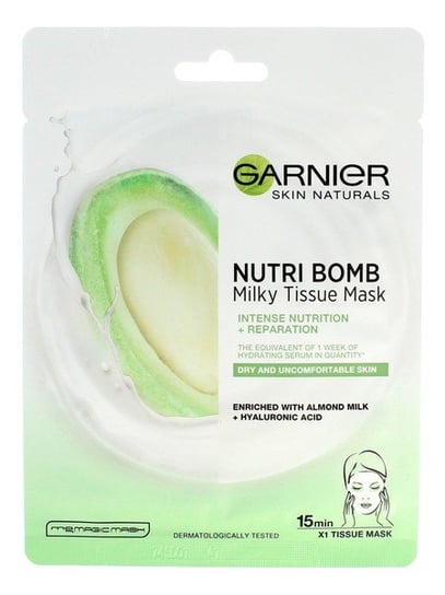 Garnier, Skin Naturals Nutri Bomb, Maseczka na tkaninie odżywczo-odbudowująca Garnier