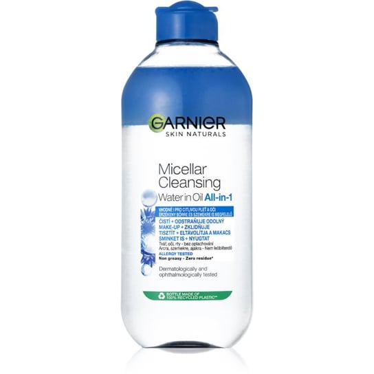 Garnier Skin Naturals pielęgnująca woda micelarna do bardzo wrażliwych oczu z soczewkami kontaktowymi 400 ml Inna marka