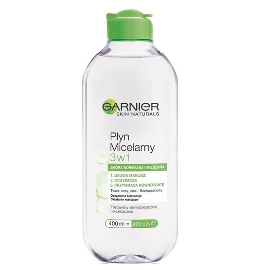 Garnier, Skin Naturals, Płyn micelarny 3w1, 400 ml Garnier