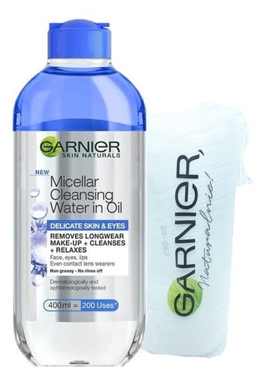 Garnier, Skin Naturals, Płyn micelarny pielęgnujący dwufazowy z bławatkiem, 400 ml Garnier