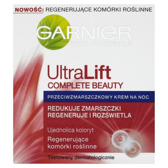 Garnier, UltraLift Complete Beauty, Przeciwzmarszczkowy krem na noc, 50 ml Garnier