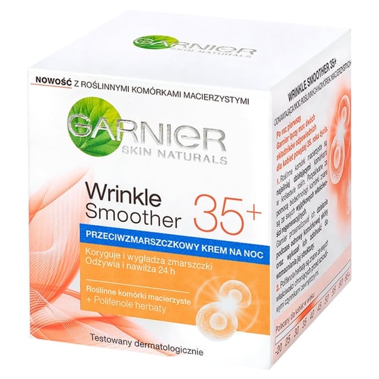 Garnier, Wrinkle Smoother 35+, Przeciwzmarszczkowy krem na noc, 50 ml Garnier