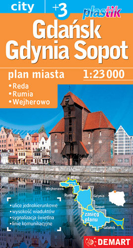 Gdańsk, Gdynia, Sopot. Plan miasta 1:23 000 Opracowanie zbiorowe