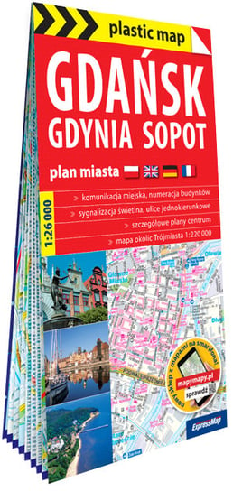 Gdańsk, Gdynia, Sopot plan miasta 1:26 000 Opracowanie zbiorowe