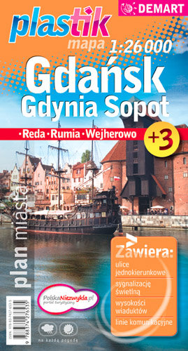 Gdańsk, Gdynia, Sopot. Plan miasta 1: 26 000 Opracowanie zbiorowe