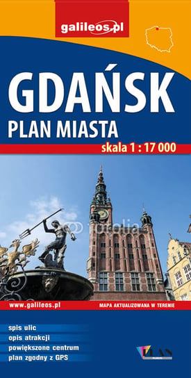 Gdańsk. Plan miasta 1:17 000 Studio Plan