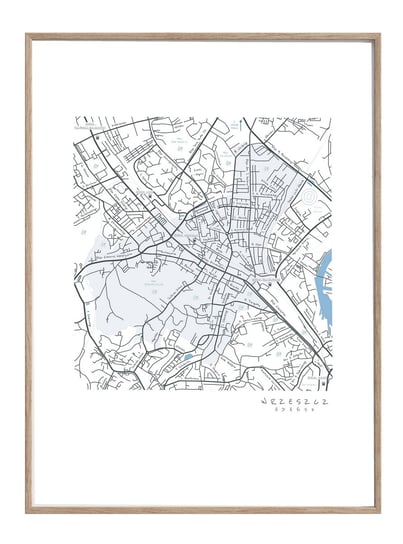 Gdańsk Wrzeszcz Plakat Mapa / Mapsbyp Mapsbyp