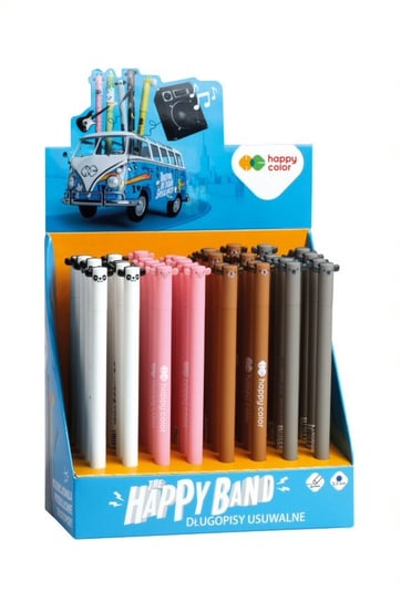 GDD, Długopisy Happy Color, Niebieski, 40 szt. Happy Color