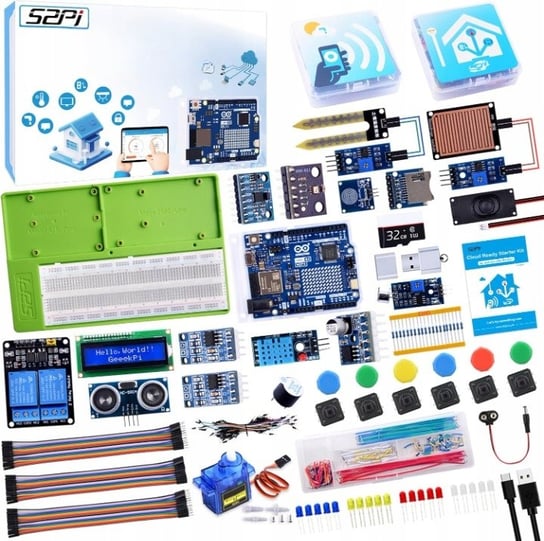 GeeekPi UNO R4 WiFi Ultimate Kit Zestaw startowy Arduino Smart IoT ...
