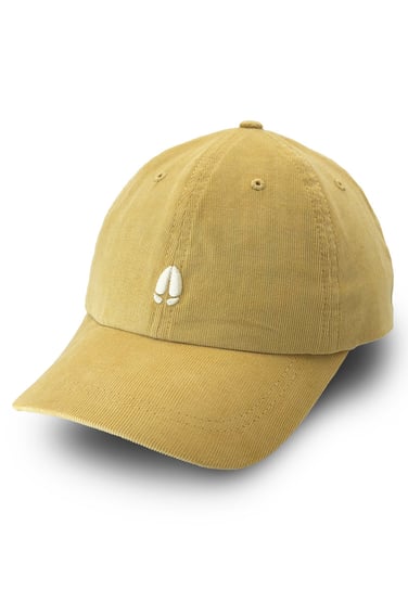 GEKON 6 panel - żółta bawełniana czapka z daszkiem dad cap KOPYTO