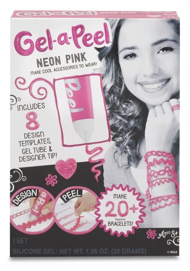 Gel-A-Peel, zestaw kreatywny Starter Kit- Neon Pink Gel-A-Peel