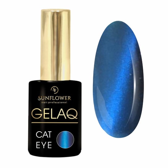 Gelaq, Cat Eye Magnetic M03 - Lakier Hybrydowy Magnetyczny Kocie Oko UV / Led SUNFLOWER
