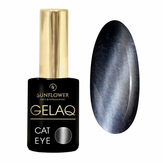 Gelaq, Cat Eye Magnetic M04 - Lakier Hybrydowy Magnetyczny Kocie Oko UV / Led SUNFLOWER