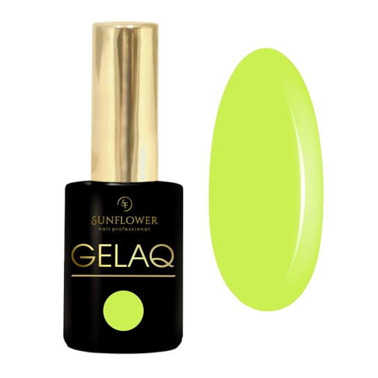 Gelaq, Nr 173       Lakier Hybrydowy UV - Neonowa Limonka SUNFLOWER