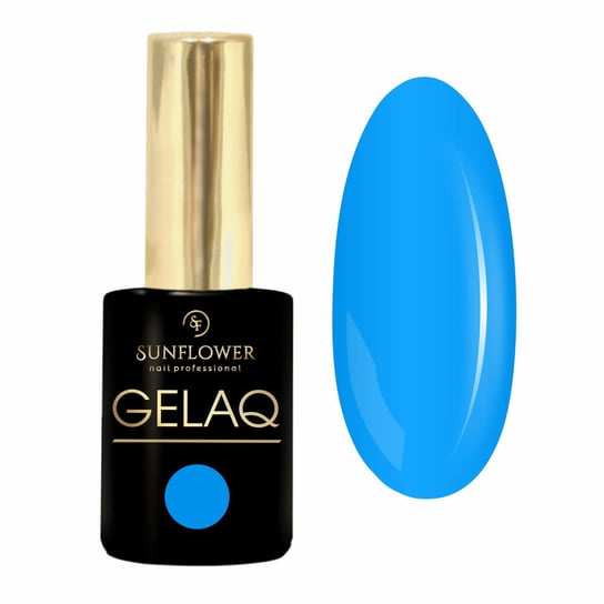 Gelaq, Nr 252   Neon     Lakier Hybrydowy UV - Neon Niebieski SUNFLOWER