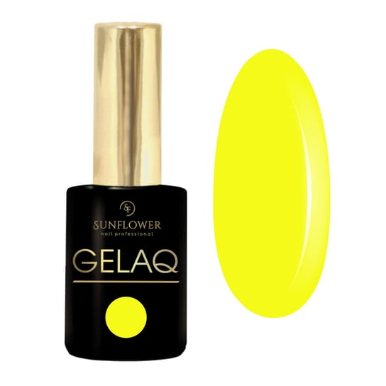 Gelaq, Nr 255   Neon     Lakier Hybrydowy UV - Neon Żółty SUNFLOWER
