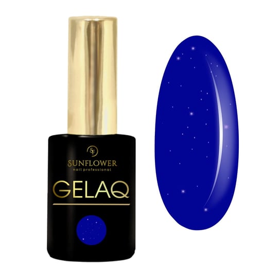 Gelaq, Nr 287       Lakier Hybrydowy UV - Brokat Kobalt SUNFLOWER