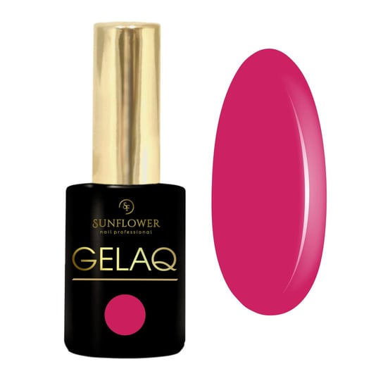 Gelaq, Nr 300  Lakier Hybrydowy UV - Magenta Róż SUNFLOWER