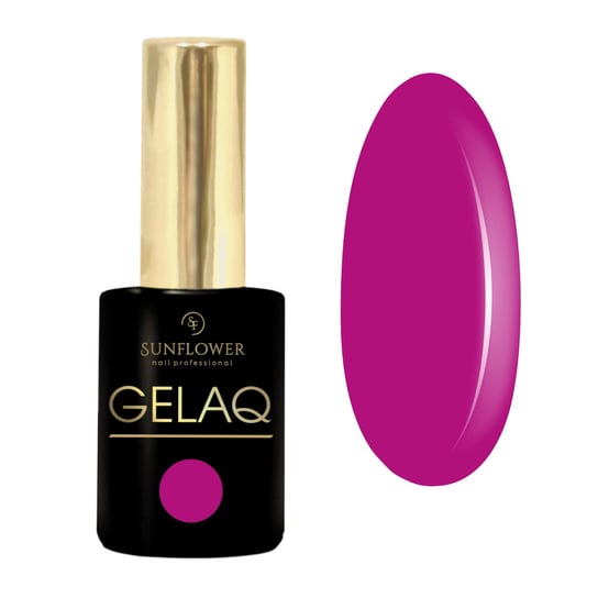 Gelaq, Nr 301  Lakier Hybrydowy UV - Neonowa Purpura SUNFLOWER