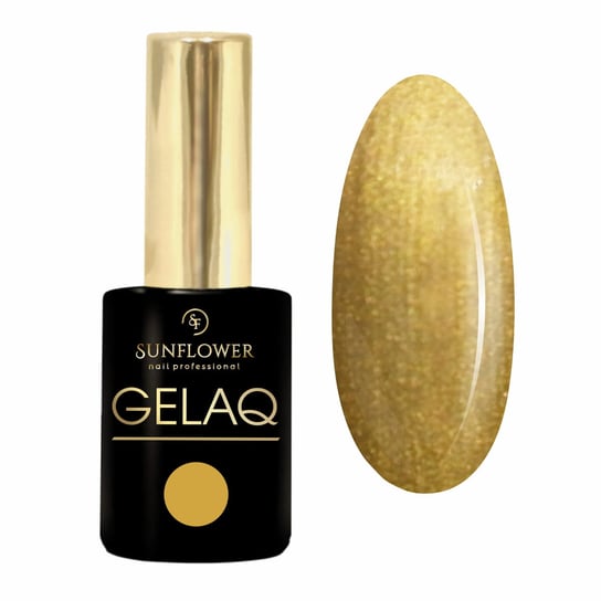 Gelaq, Pearl Nr 202   Lakier Hybrydowy UV - Złoto Perła SUNFLOWER