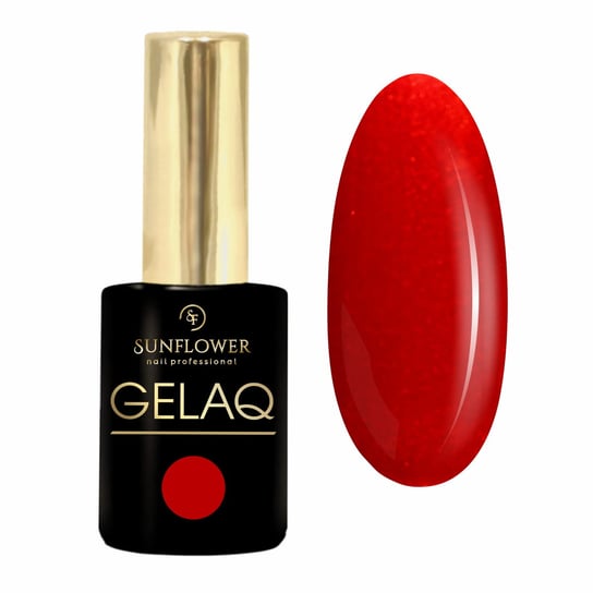 Gelaq, Pearl Nr 298  Lakier Hybrydowy UV - Perła Czerwień SUNFLOWER